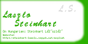 laszlo steinhart business card